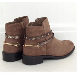 Dunkelbeige Stiefel für Damen RQ332 Khaki 1