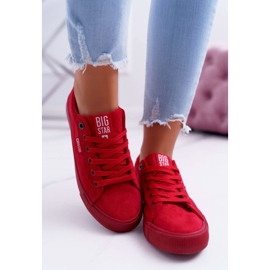 Damen Sneaker Big Star Wildleder Rot EE274044 2