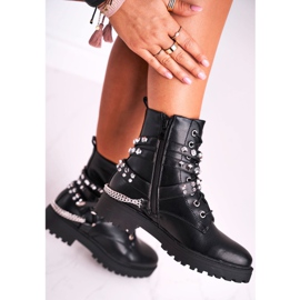 FB2 Damen Stiefel Warm Jets Chains Black Desire schwarz 2