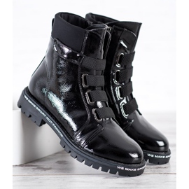 Goodin Lackierte Arbeiter mit Radiergummi schwarz 1