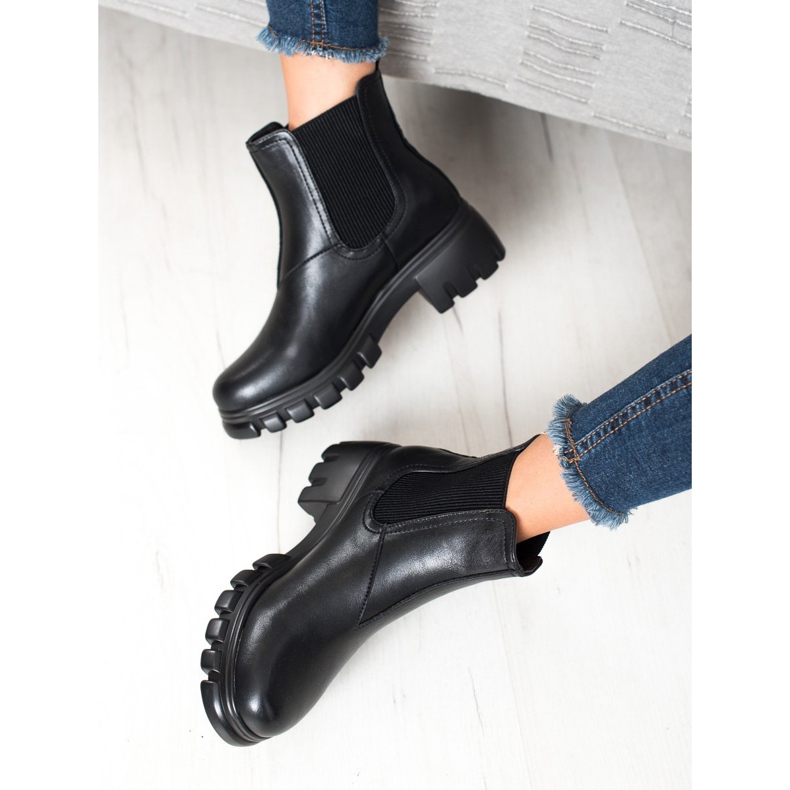 Goodin Chelsea-Boots auf der Plattform schwarz 2