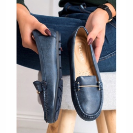Clowse Bequeme Slipper marineblau 1