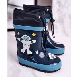 Apawwa Kosmonaut Mordeso Marineblaue Galoschen weiß navy blau 1
