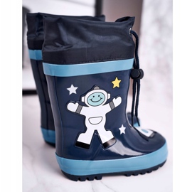 Apawwa Kosmonaut Mordeso Marineblaue Galoschen weiß 2