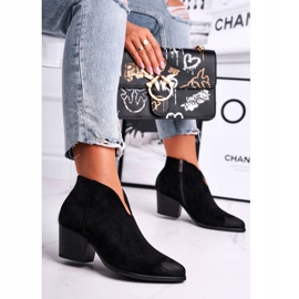 Vinceza Damenstiefel mit einem Schnitt Schwarz Beste Wahl 2