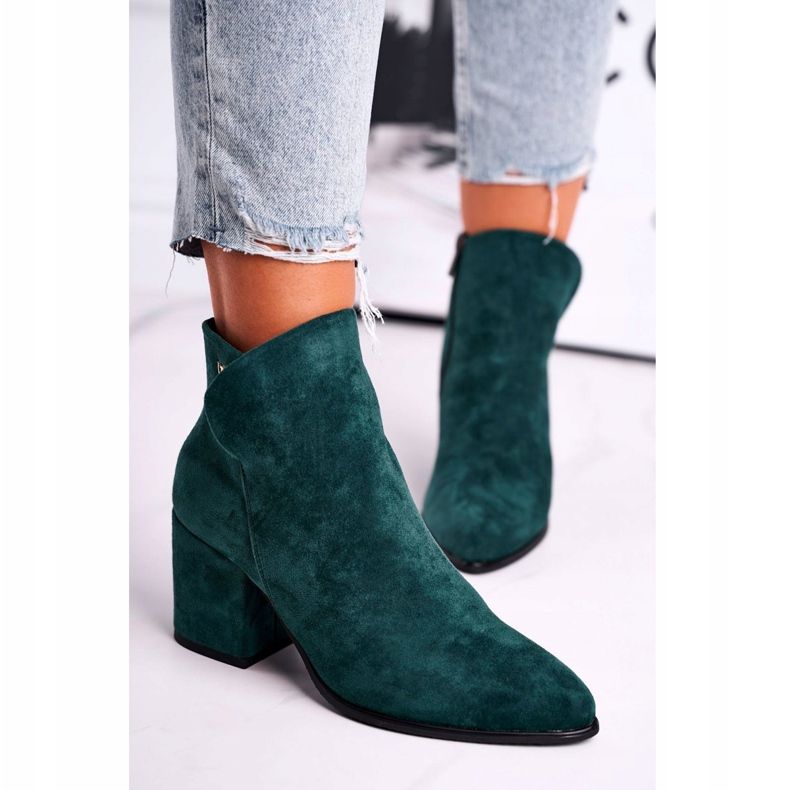 Vinceza Damenstiefel Warm Eco Suede Green So Good grün 2