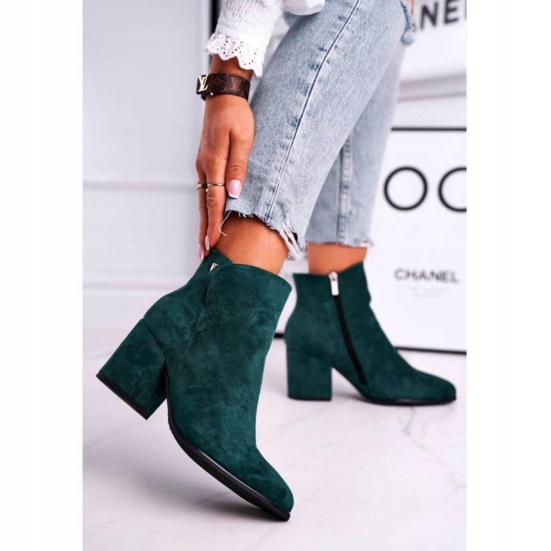Vinceza Damenstiefel Warm Eco Suede Green So Good grün 1