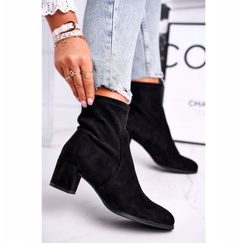 Damen Stiefel auf High Heel Sergio Leone Schwarz BT151 1