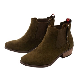 Khaki flache Stiefeletten Nilanda isolierte Stiefel braun 2