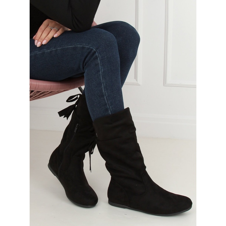 Schwarze Schärpen für Damen DH29 Black 2