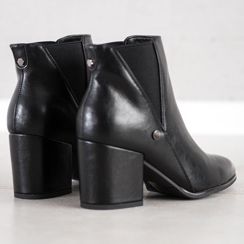 Stylische VINCEZA Stiefel schwarz 1
