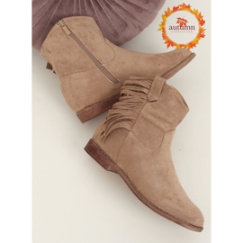 Stiefel im Boho-Stil, beige 688-A99 Khaki 1