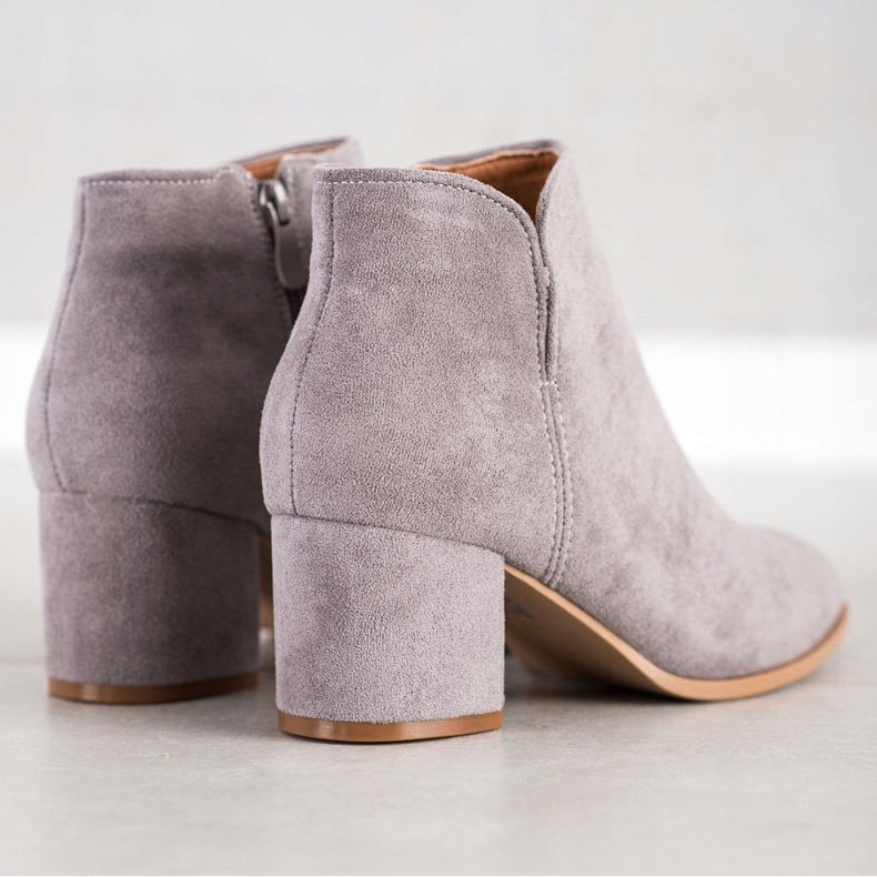 Bella Paris Stylische Stiefel mit hohen Absätzen grau 1