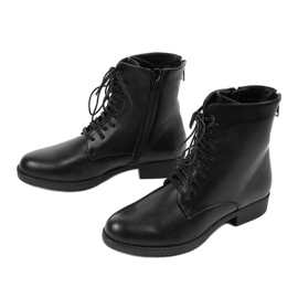 Schwarze Arbeitsstiefel für Damen A8316 2