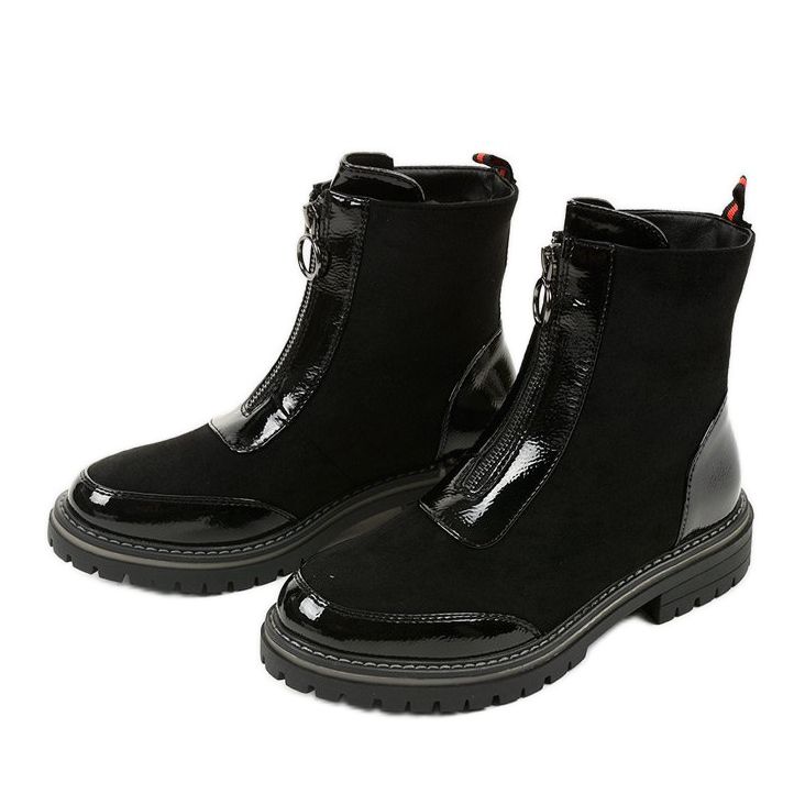 Schwarze isolierte Stiefel von Youngbend 2