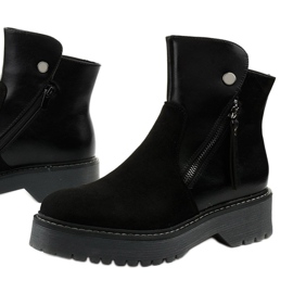 Schwarze Ankle Boots aus Kunstleder von Brundstan 1