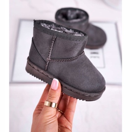 Warme Kinder-Jugend-Schneestiefel Grey Gooby grau 1