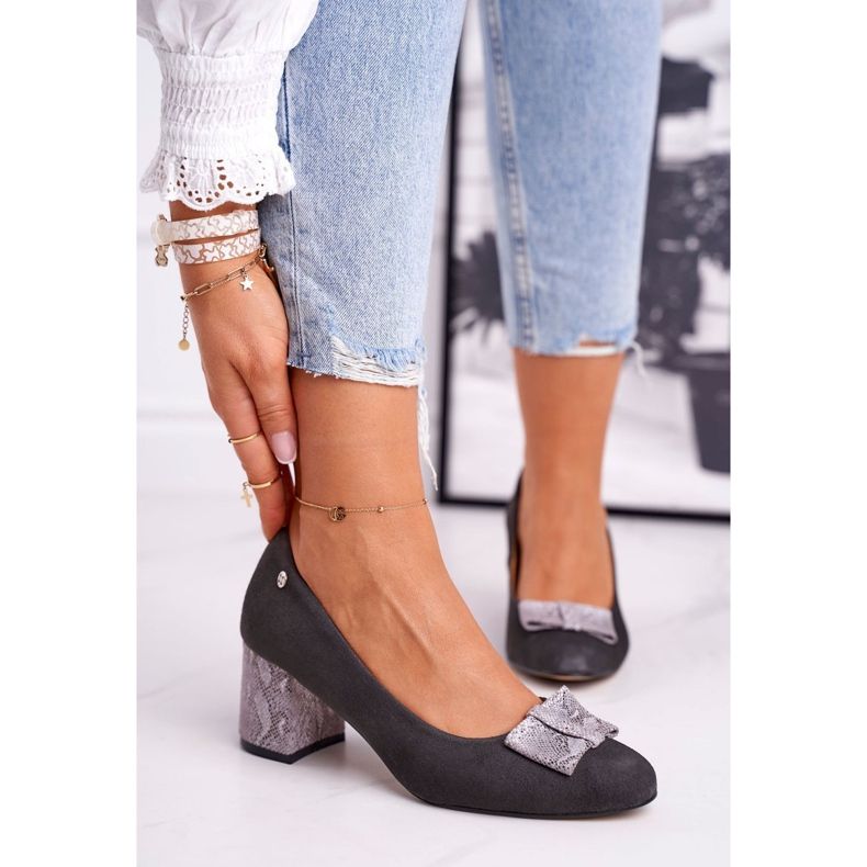 Damen Pumps Maciejka Wildleder Graphit 3356A-43 / 00-1 mehrfarbig 1