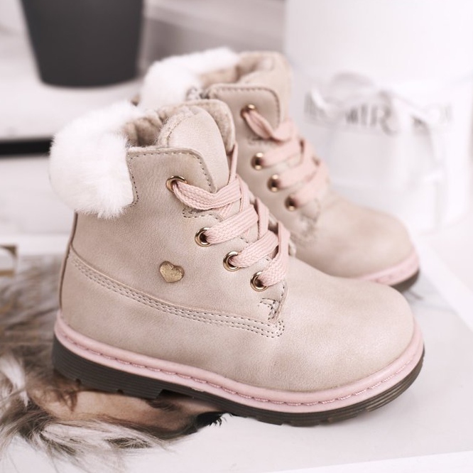 EVE Warme Trappers Stiefel für Kinder Beige Maestro 2