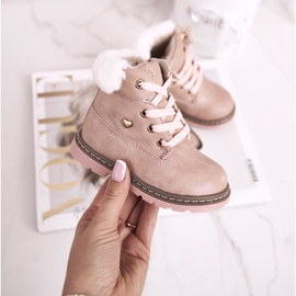 EVE Warme Trappers Stiefel für Kinder Rosa Maestro 2