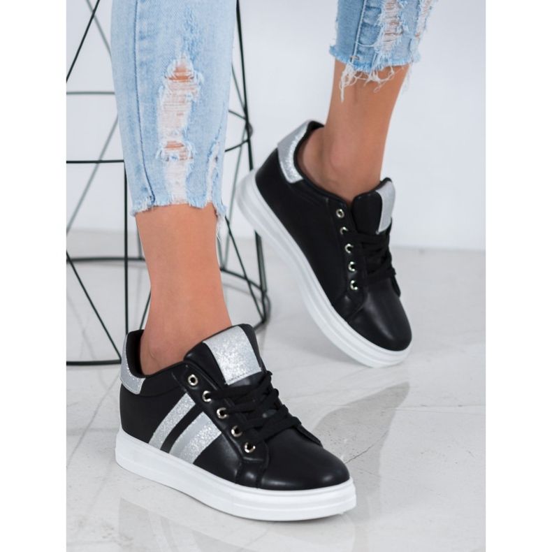 SHELOVET Sportschuhe auf einem Keil schwarz 2