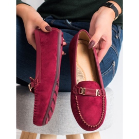 Fama Wildleder-Loafer rot 1