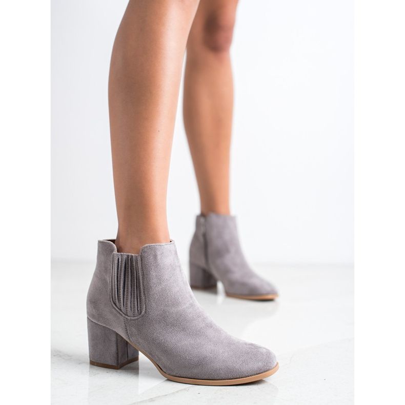 Bella Paris Kurze Stiefeletten aus Wildleder beige 1