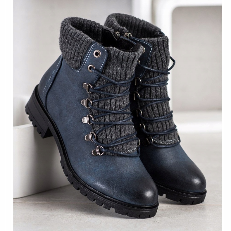 Filippo Stilvolle Trapper marineblau blau 1