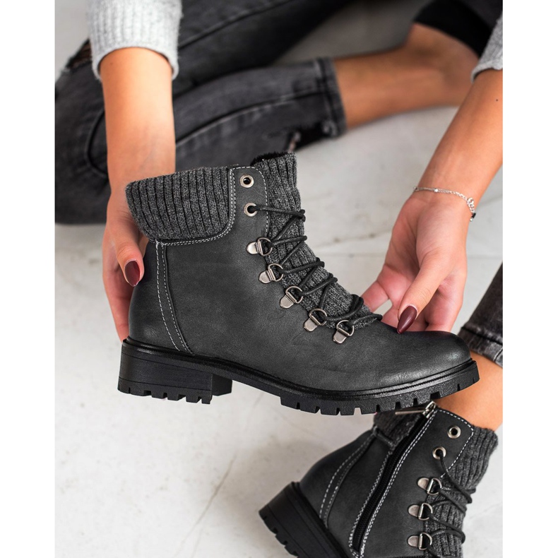 Filippo Stilvolle Trapper schwarz 2