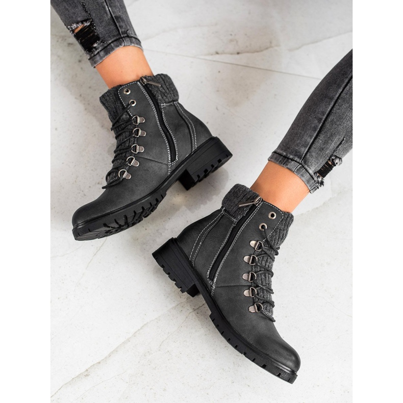 Filippo Stilvolle Trapper schwarz 1