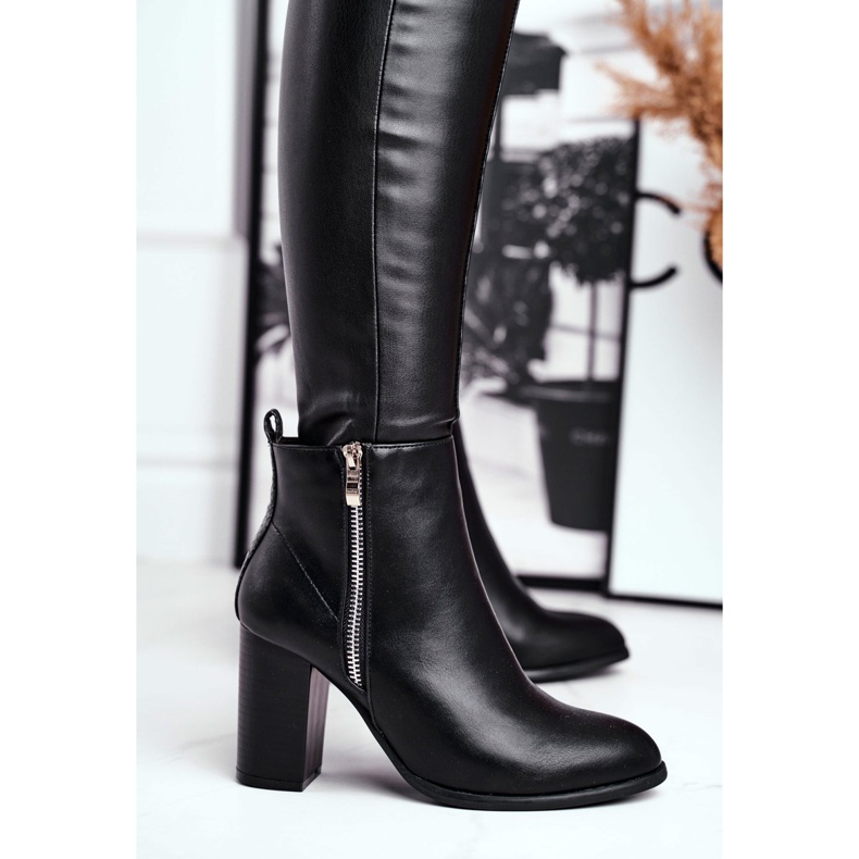 Damenstiefel mit Absatz Schwarz Gloris 1