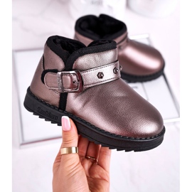 Apawwa Warme Kinder Schneestiefel Jinnie grau mehrfarbig 1