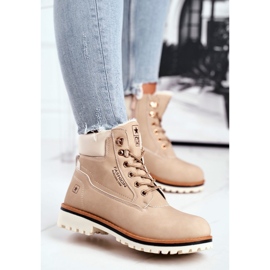 EVE Damen Holzstiefel mit Isolierung, beige Tiempo 1