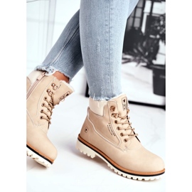 EVE Damen Holzstiefel mit Isolierung, beige Tiempo 2