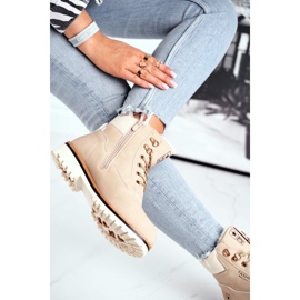 EVE Damen Holzstiefel mit Isolierung, beige Tiempo 3
