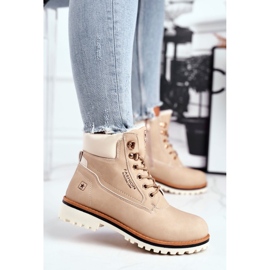 EVE Damen Holzstiefel mit Isolierung, beige Tiempo 4