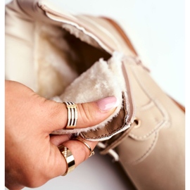 EVE Damen Holzstiefel mit Isolierung, beige Tiempo 5