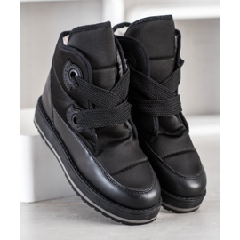SHELOVET Modische Schneestiefel schwarz 2