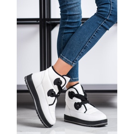 SHELOVET Modische Schneestiefel weiß 1