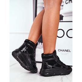 Kylie Crazy Damen Sneakers Schwarze Schneestiefel Missy 2