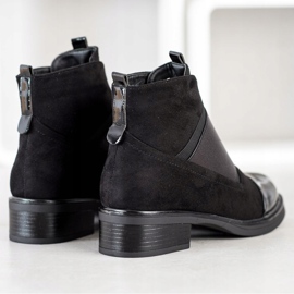 Gogo Modische Slip-On-Stiefel schwarz 2