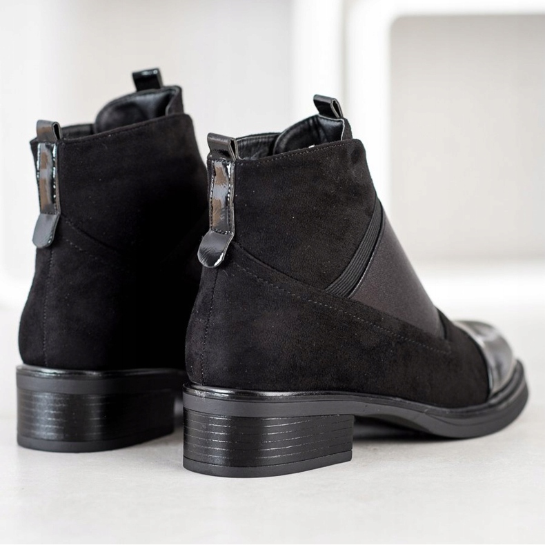 Gogo Modische Slip-On-Stiefel schwarz 2