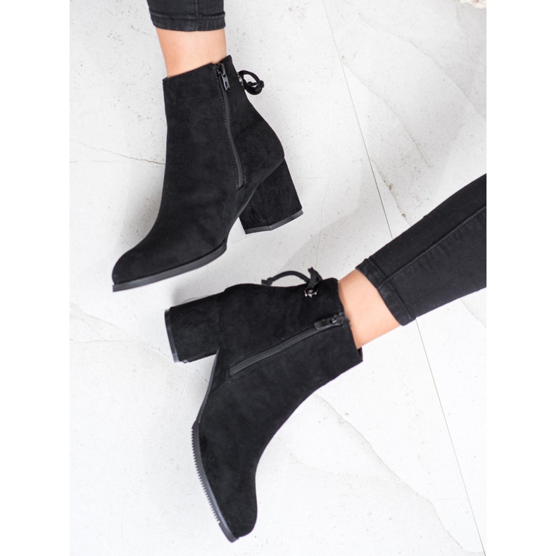 J. Star Stiefel mit Bindung schwarz 2