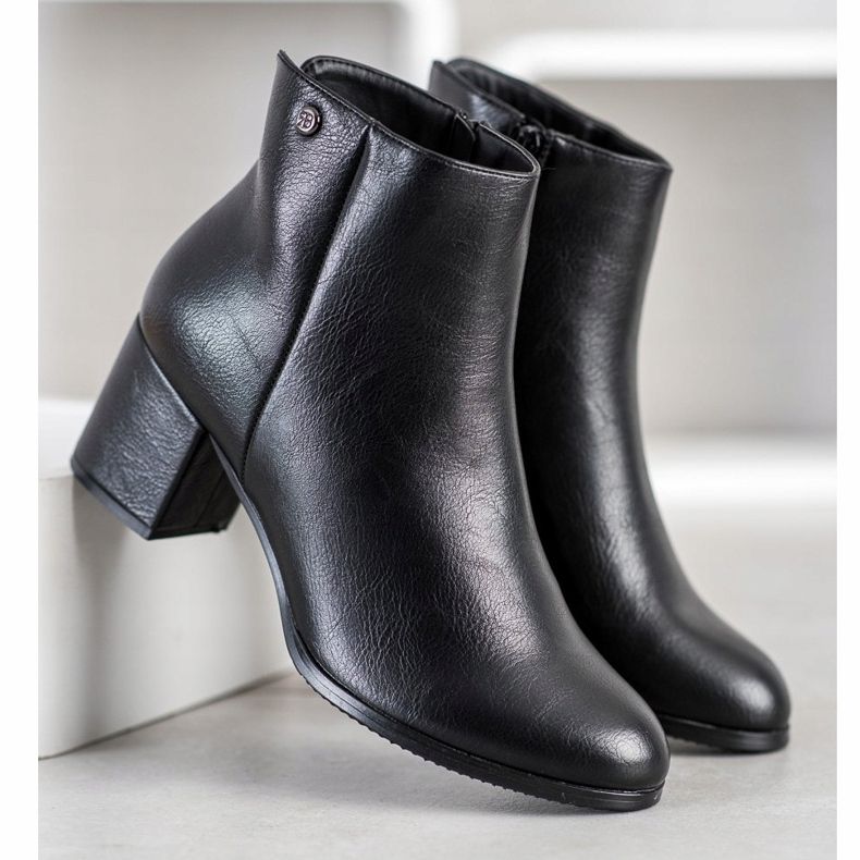 J. Star Warme Stiefel mit Öko-Leder schwarz 2