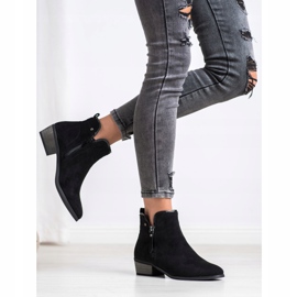 J. Star Stiefel mit dekorativem Reißverschluss schwarz 1