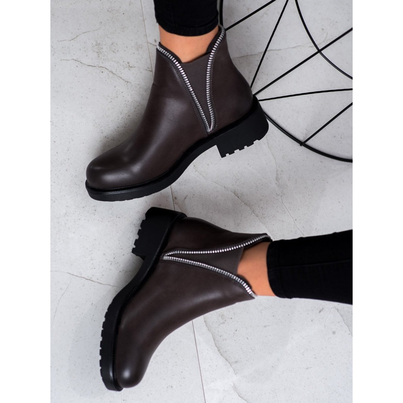 SHELOVET Stylische Chelsea-Boots grau 1