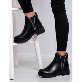 SHELOVET Stylische Chelsea-Boots schwarz 2