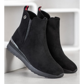 Gogo Warme Keilstiefel schwarz 1