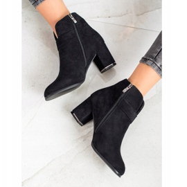 Wilady Elegante Stiefel mit Schnalle schwarz 1