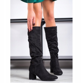 Flyfor Wildlederstiefel schwarz 1